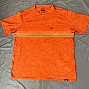 Patagonia Men's Capilene. Cap Cool Daily Graphic T-Shirt. Coral. Size Large